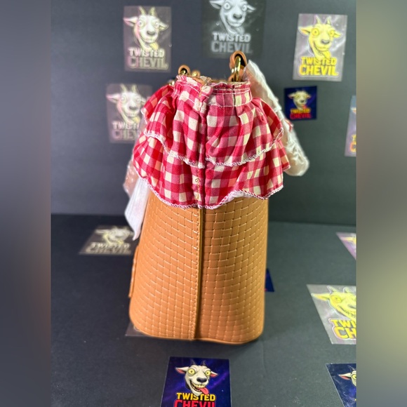 Hot Topic Strawberry Shortcake Women Basket Crossbody Bag Gingham Pretty Love - Picture 9 of 16